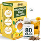 LeafLea Dandelion Tea Bags, Caffeine-Free, Vegan, Gluten-Free, 80 Bags (Pack of 2)