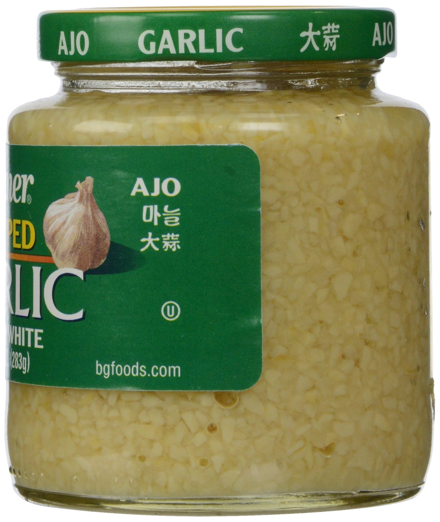 Polaner Premium White Chopped Garlic, 10 Ounce, Pack of 1, Model 001574