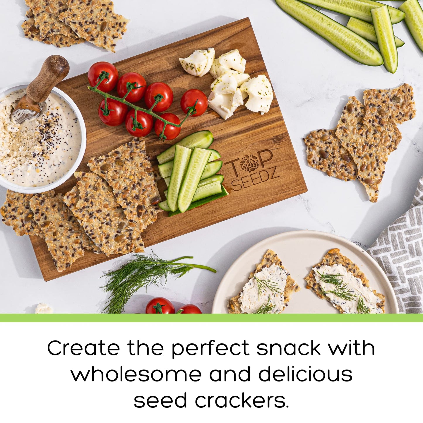 Top Seedz Organic Gluten Free 6 Seed  ers, 2-Pack, 5 Ounces, Healthy Vegan Snack