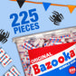 Bazooka Bubble Gum Valentines Day 225 Count Individually Wrapped Pink Chewing Gum in Original Flavor - Bulk Bubble Gum Tub - Fu