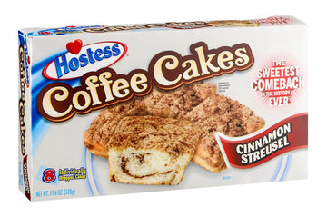Hostess, The Sweetest Comeback in History, Various Styles and Flavors, 8 Count, 11.6oz Box (Pack of 3) (Coffee Cakes)