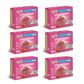 Simply Delish Instant Delicious Strawberry Pudding 6 Pack - Low Carb, Zero Sugar, Gluten Free, Allergen Free, Non-Gmo, Vegan & P