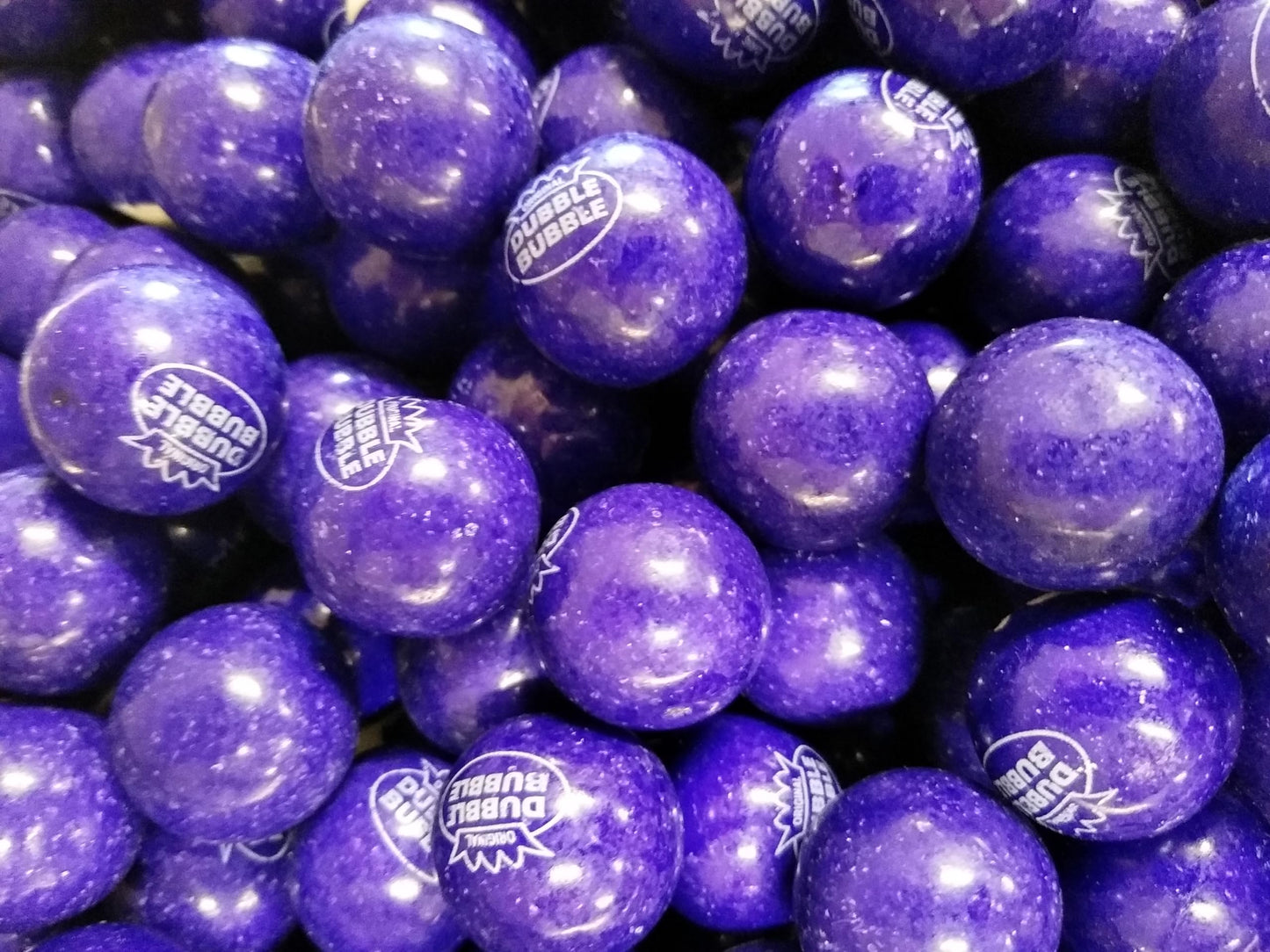 Grape Gumballs - 1.5 lbs of Deep Dark Purple Fresh Delicious Chewing Gum (Pack of 2)