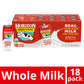 Horizon Organic Shelf Stable Whole Milk Boxes, 8 fl oz, 18 Count - 8g Protein per Serving, USDA Organic UHT from Pasture-Raised