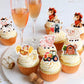 45Pcs Edible Farm Theme Cupcake Toppers Wafer Paper Animal Cartoon Tractor Barnyard Cupcake Toppers Drink Topper Dessert Muffin