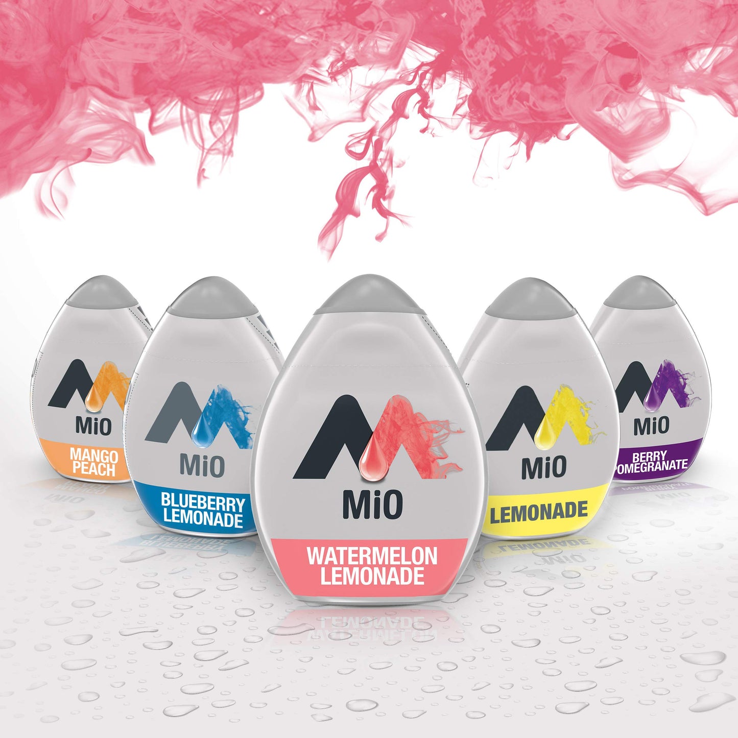 MiO Watermelon Lemonade Liquid Water Enhancer, 12 Pack, 1.62 fl oz Bottles - Naturally Flavored Drink Mix for Water