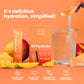 310 Hydrate Peach Mango Electrolytes Powder Packets - No Sugar Hydration Packets With Key Vitamins & Minerals - Keto Friendly -