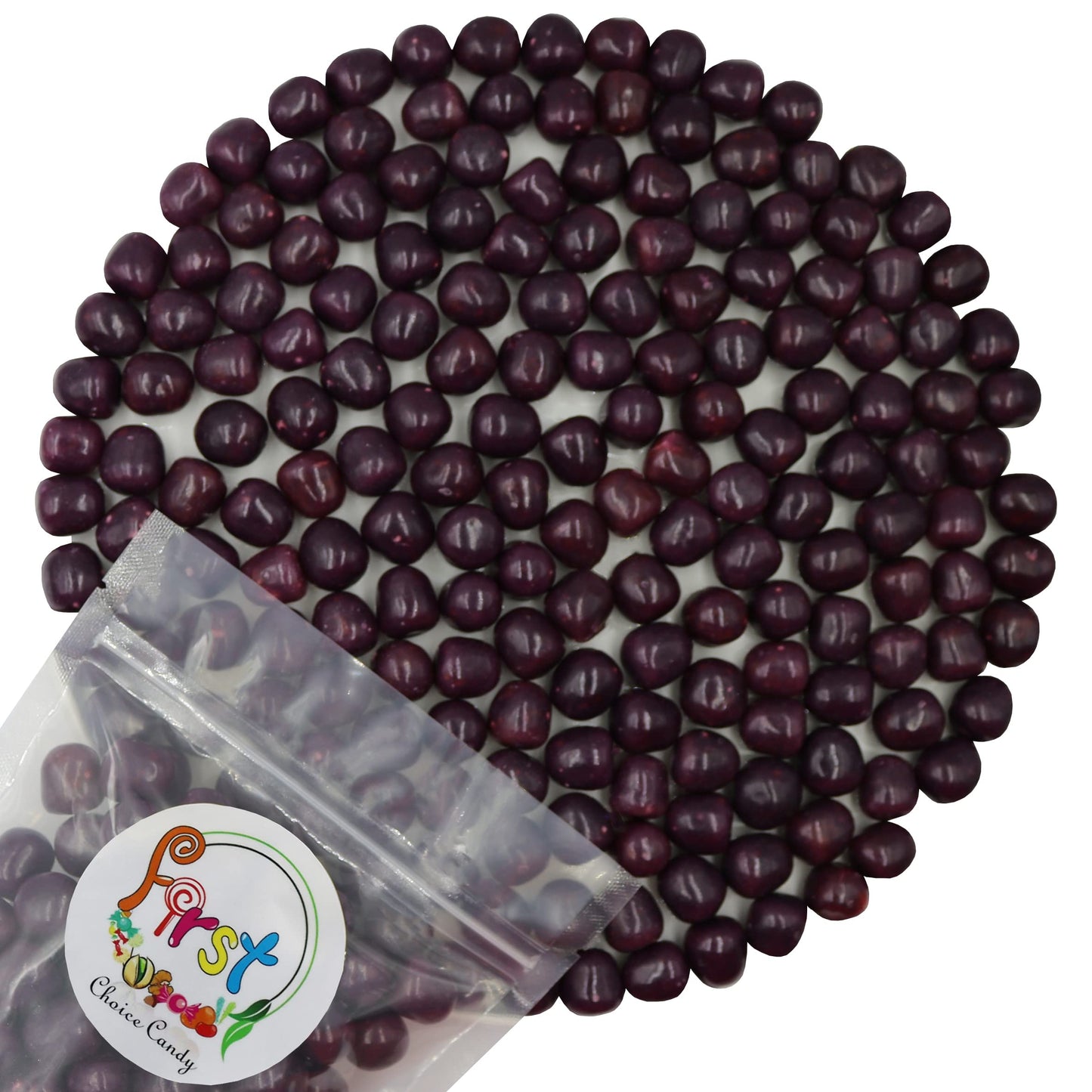 Sour Chewy Fruit Candy Balls (Purple Grape, 2 Pound)