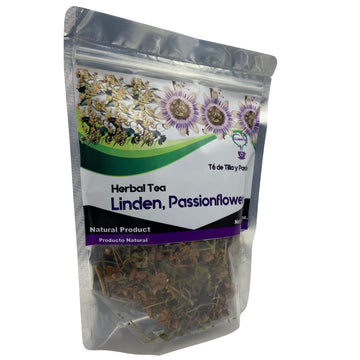 Pasiflora Tila Tea Linden Passionflower Tea, Quiere Te, Herbal Mix, 5.3 Oz (150 Grams), Up To 100 Cups, Passiflora Incarnata, Re
