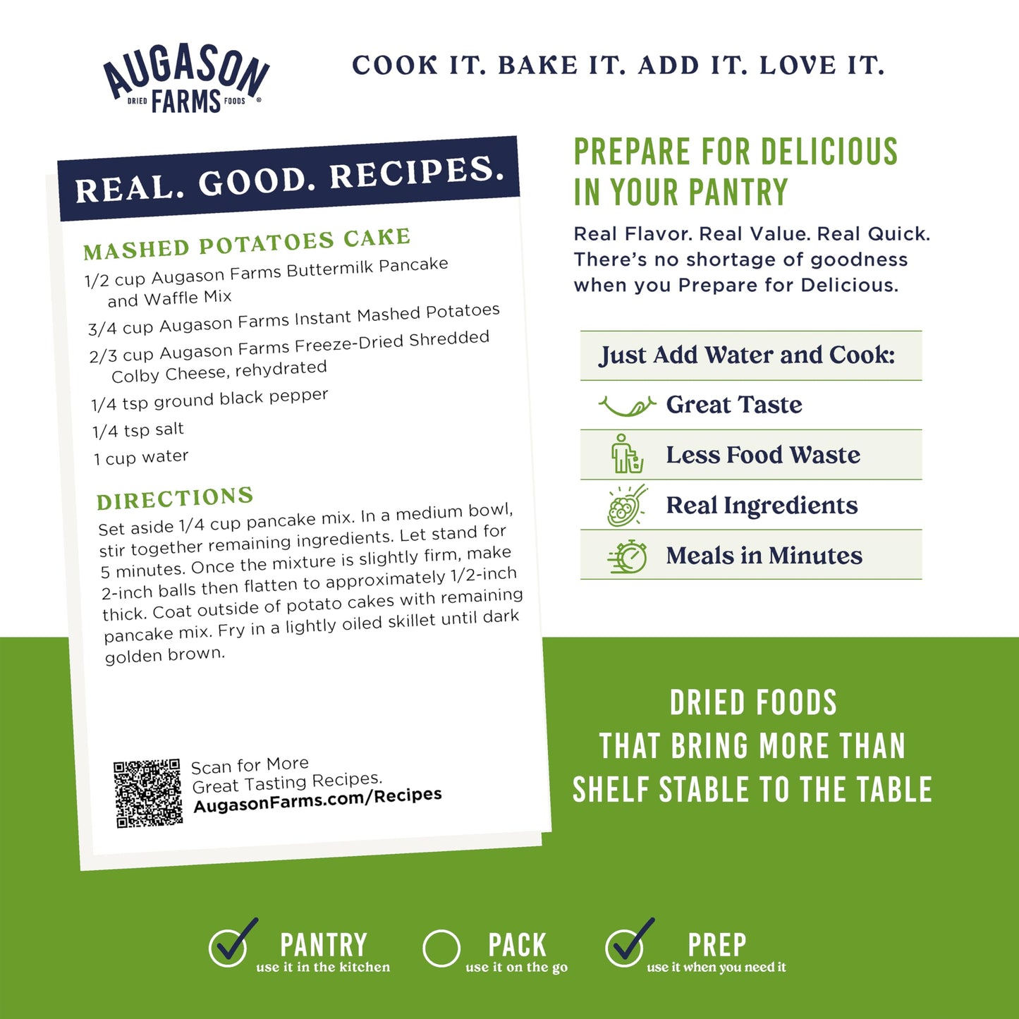 Augason Farms Instant Mashed Potatoes Can, Emergency Food Supply, Everyday Meals, 30 Servings