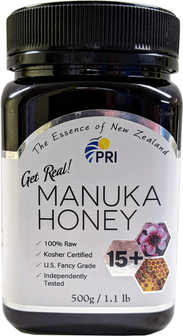 Pri Manuka Honey, Mgo 150+ New Zealand Raw Monofloral Manuka Honey, 500G