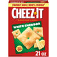 Cheez-It Cheese Crackers, Baked Snack Crackers, Lunch Snacks, Family Size, White Cheddar, 21oz Box (1 Box)