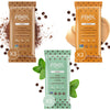 Feel Vegan Protein Bars | Chocolate Lovers | Keto | Gluten Free | Organic | Lions Mane | Chaga | Ashwagandha | 15G Protein | Low Sugar | Non Gmo | Sunbutta + Brownie + Mint - 9 Pack