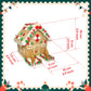Sarahs Candy Factory Gingerbread Cookie House Kit - 12.75 Oz - Ready to Decorate - Medium Size - Model CF-B0DNG1DK84-09/10/25---2