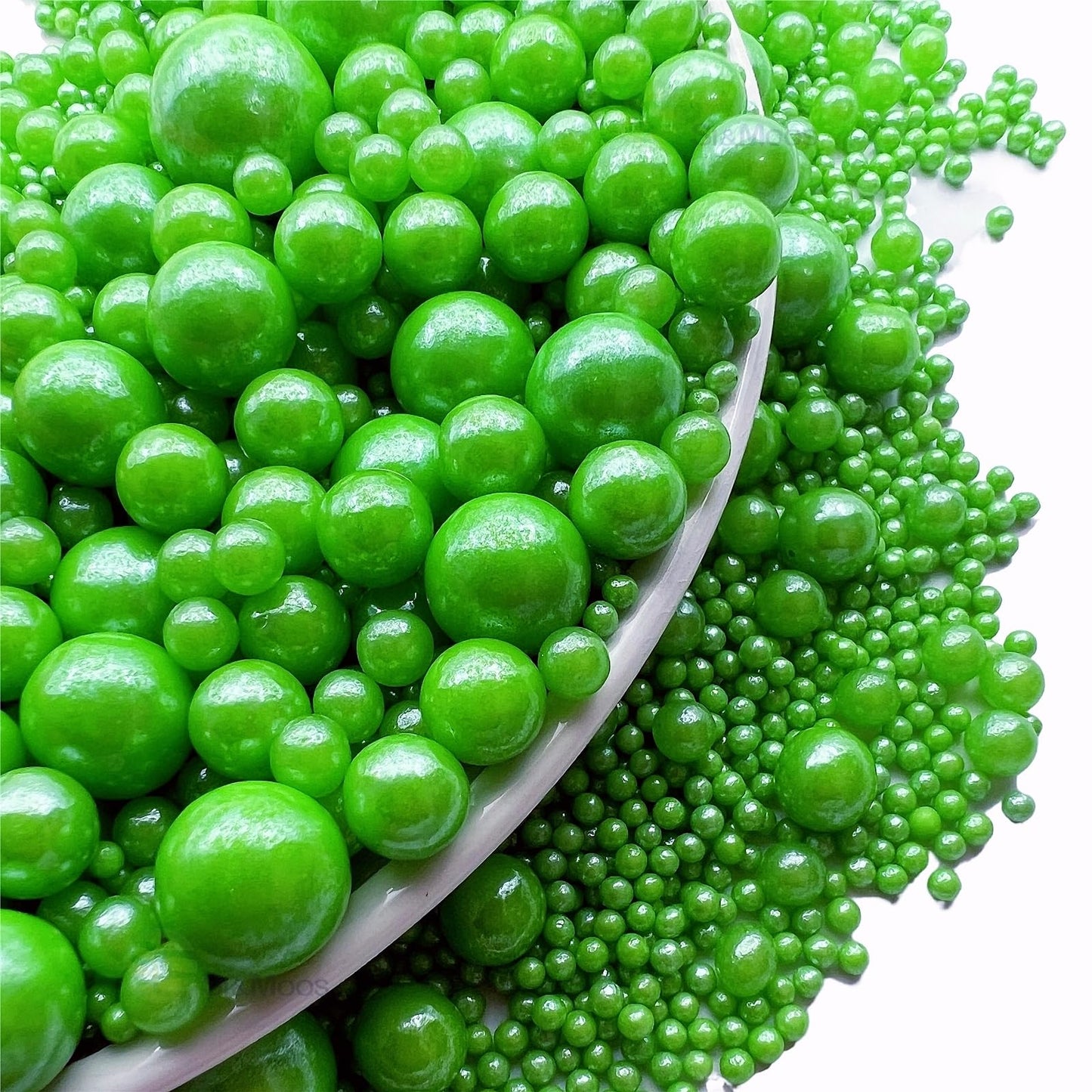 Se Si&Moos Edible Xmas Green Pearl Sprinkles For Cake Decorating Christmas Sprinkles Christmas Cookie Decorations Lime Green Spr