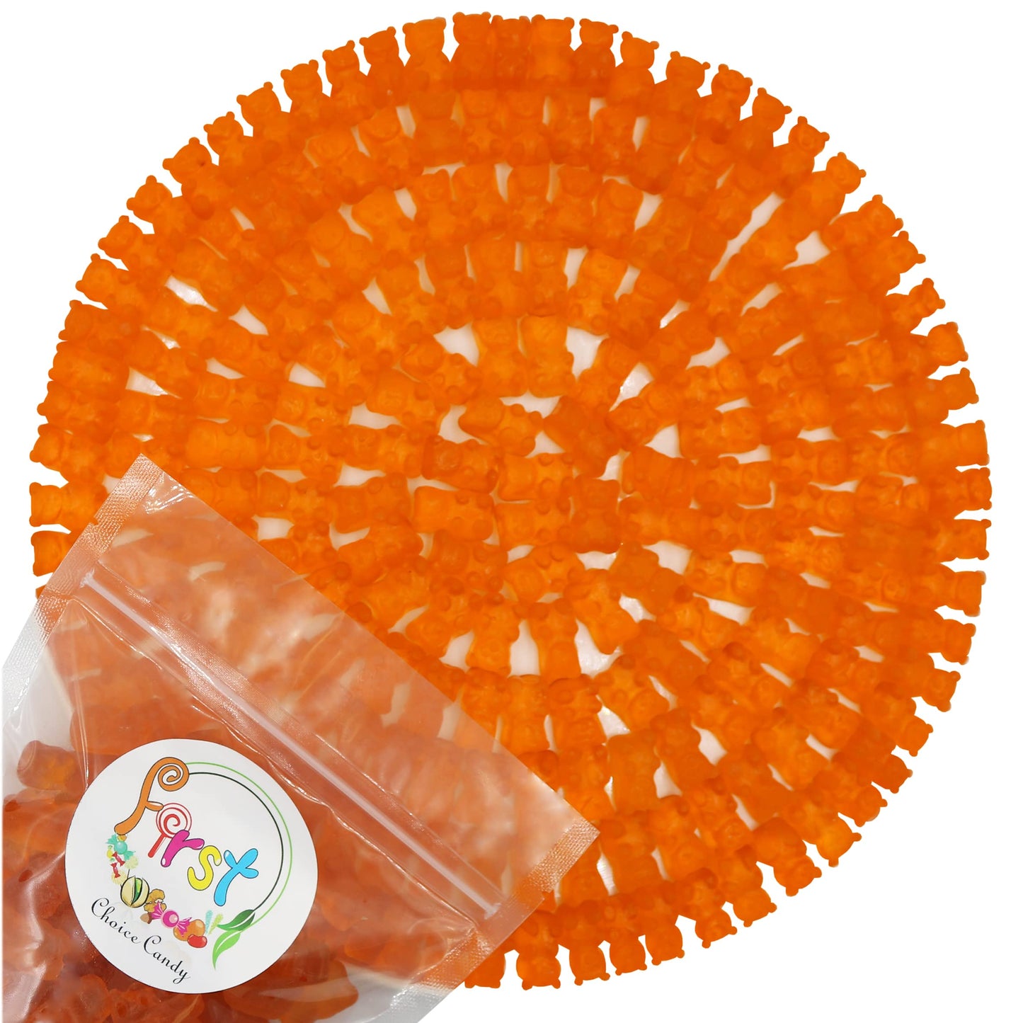 FirstChoiceCandy Gummy Bears (Orange, 2.5 Pound (Pack of 1))