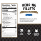 Brunswick Boneless Kipper Style Herring Fillets, Gluten Free, Keto Friendly, 3.53 oz Can