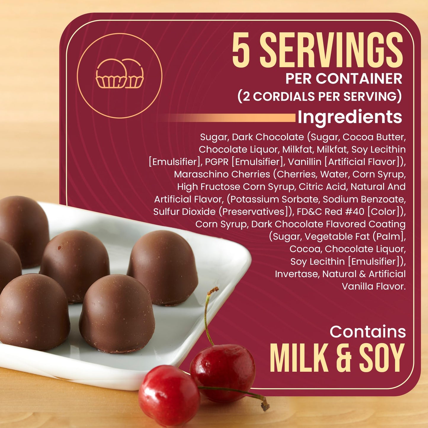Queen Anne Dark Chocolate Covered Cordial Cherries | 6.6 Oz (Pack Of 12) | 10 Piece Gift Boxes | Whole Maraschino Cherry Creamy Filled Liquid Center | Holiday Party Chocolate Candy