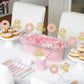 24 Pcs Donut Oh Baby Cupcake Toppers Glitter Oh Baby Donut Cupcake Picks Donut Baby Shower Party Decorations For Sweet Donut The