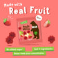 Bear Yoyo Strawberry Flavored Mini Fruit Rolls, Multi Pack, No Added Sugar, 3.5 Ounces (Pack Of 4)