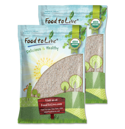 Food to Live - Organic Einkorn Whole Wheat Flour, 16 Pounds - Finely Milled Non-GMO Ancient Whole Grain Farro Piccolo. Great for
