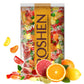 Roshen Citrus Mix Hard Candy - Assorted Fruit Flavors  Individually Wrapped  Bulk 2.2 lbs (1 kg) - Approx. 144 Pieces - Orange  Lemon & Gfruit - Kosher  Halal  Made with Real Fruit Juice