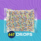 Colombina Delicate Fruit Drops  4 Assorted Fruit Candy Flavors  Individually Wrapped  Ideal for Easter  Halloween  and Christmas  2.2lbs (Pack of 1)