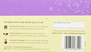 Celestial Seasonings Lemon Lavender Lane Tea, Pack Of 3