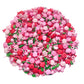 Sentovac Edible Red Pink Rose Mix Sprinkles For Decorating 1 Bottle 3.35Oz/ 95G | Cake Cupcakes And Ice Cream Topper Decorations