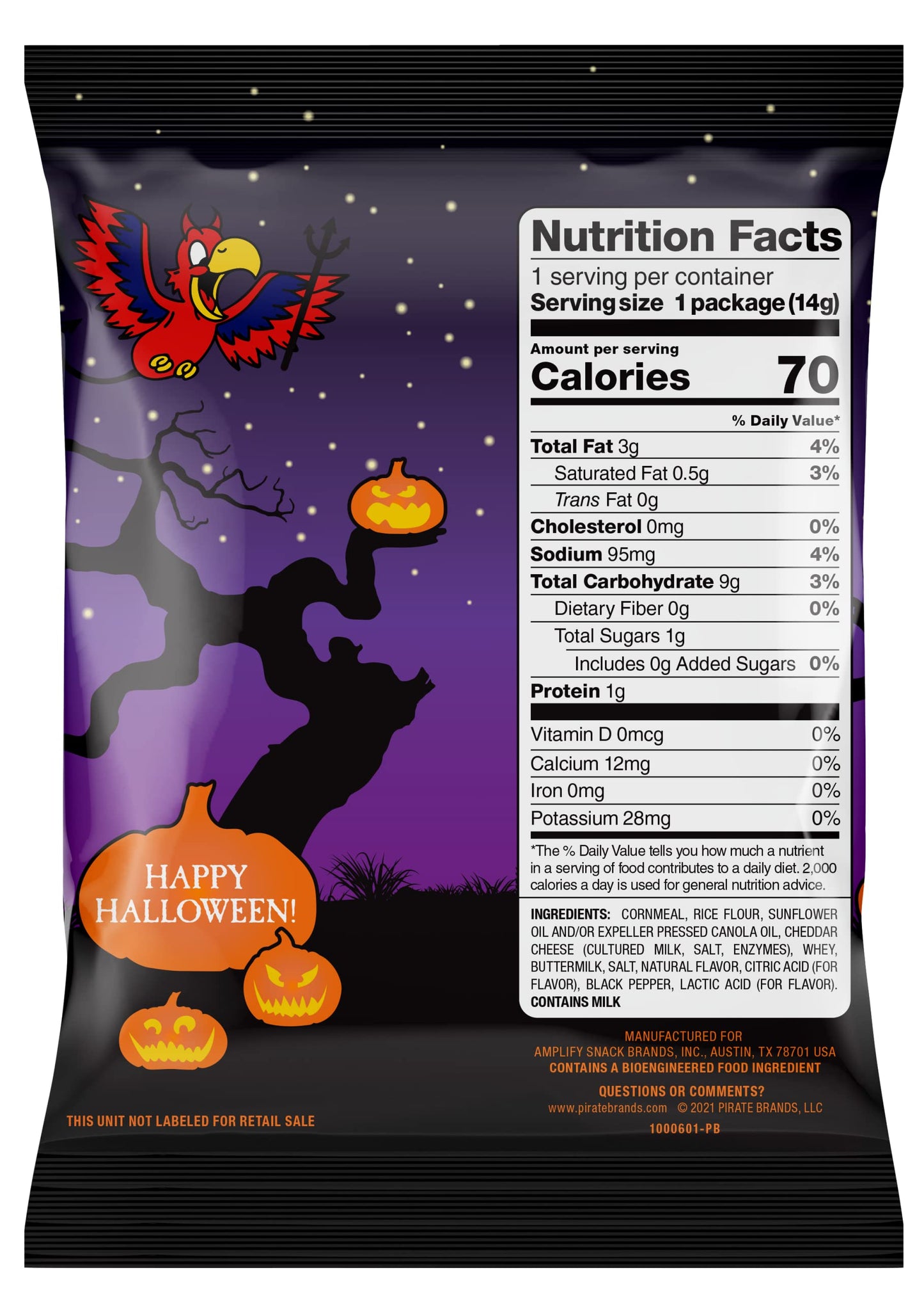 Pirate'S Booty Snacks Trick Or Treat Bags (Pack Of 12)