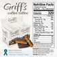 Griffs Coffee Toffee Dark Chocolate Covered Toffee Squares, Gluten Free, 2 Oz Pack of 12