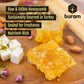 Buram 100% Pure  Gourmet Raw Honeycomb  100% All-Natural  No Additives  No Preservatives  From the Turkish Mountains  7.1 oz Pack of 36