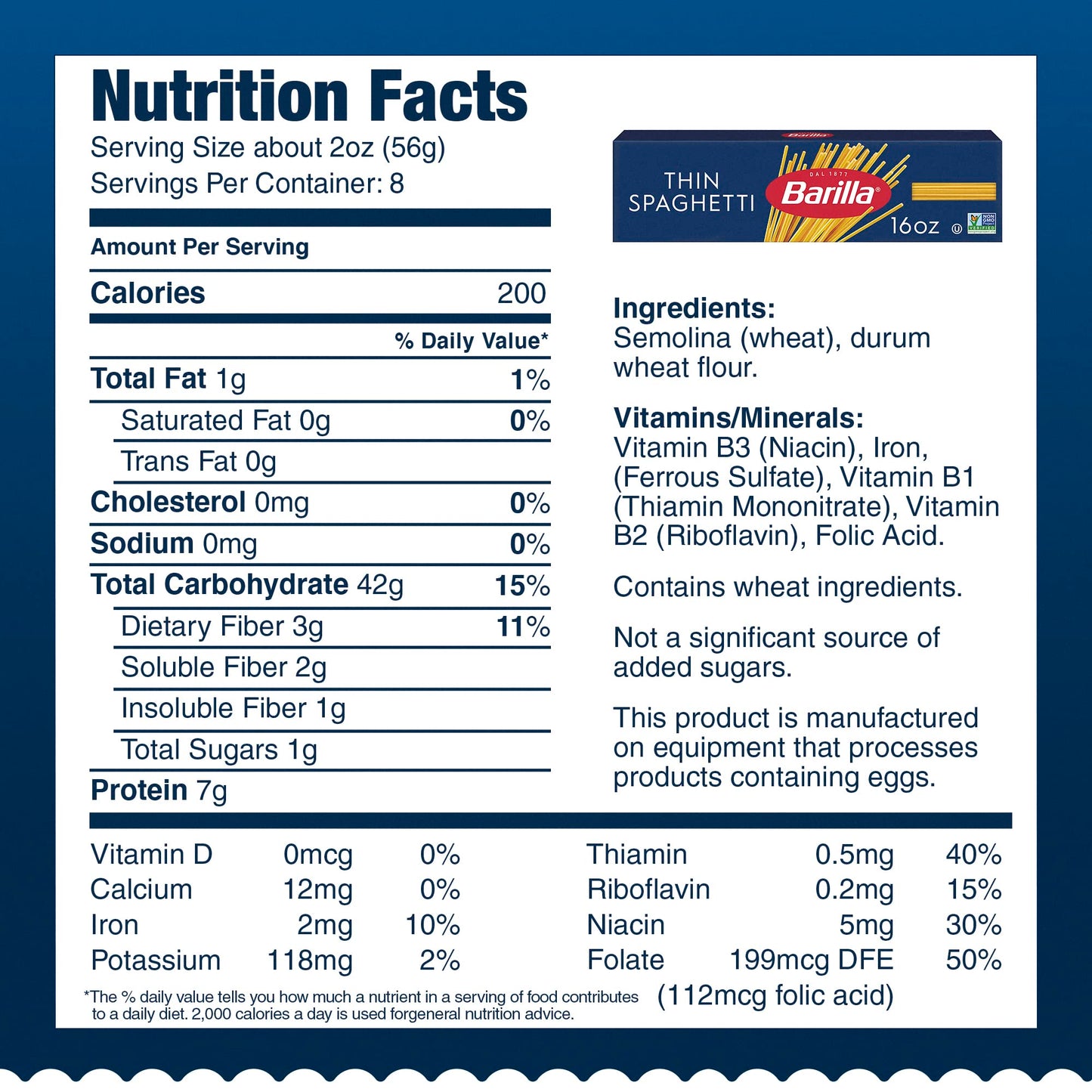 Barilla Thin Spaghetti Pasta, 16 Oz. Box (Pack Of 20) - Non-Gmo Pasta Made With Durum Wheat Semolina - Kosher Certified Pasta