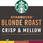 Starbucks Premium Instant Coffee Blonde Roast 100% Arabica 3.17 Oz Tin - Up to 40 Cups
