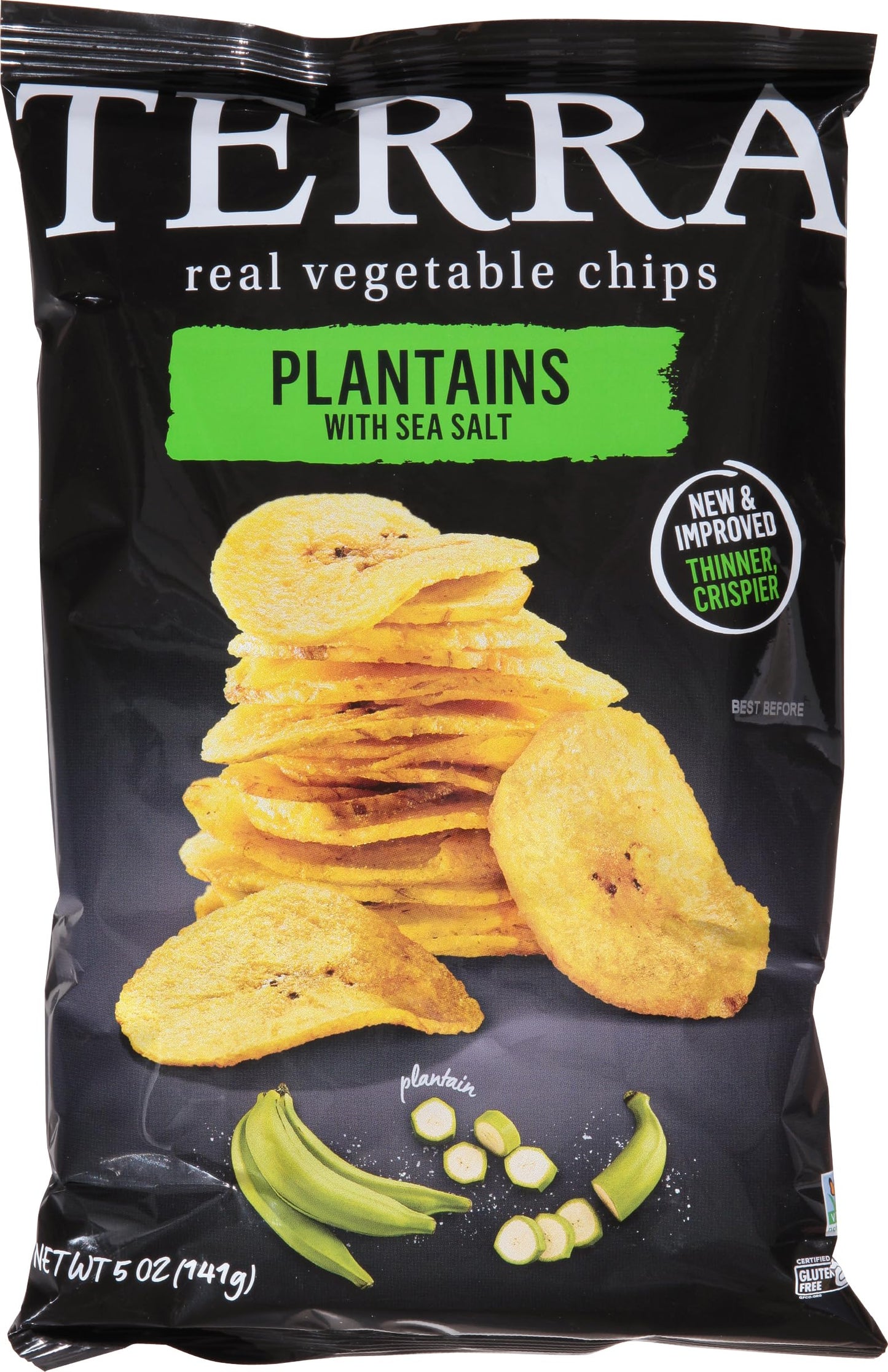 Terra Chips, Plantain Sea Salt, 5 Oz