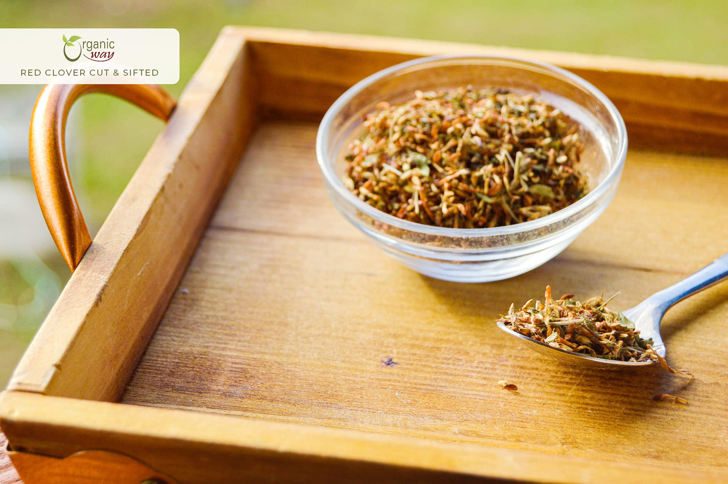 Organic Way Red Clover Flower Cut & Sifted (Trifolium Pratense) - Herbal Tea | European Wild-Harvest | Organic & Kosher Certifie