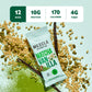 Mezcla Puff Crispy Protein Bars  Gluten Free & Vegan Protein Bars  10g Protein  Alt for Crispy Rice Treat  Granola Bars & Breakfast Bars  Healthy Snacks for mature-themeds (4 Count (Pack of 1)  Matcha Vanilla)