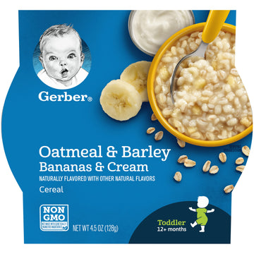 Gerber Graduates Breakfast Buddies - Bananas & Cream - 4.5 Oz - 8 Pk