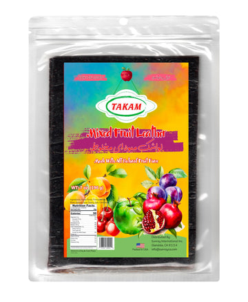 Takam Lavashak Mixed Fruit Leather Authentic Persian Style Sweet and Salty Fruit Layer 7 OZ - 196g ????? ?????? ?????