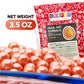 Crafty Confections Shimmer Gumballs - 3 Pack, 3.5 oz Orange Bubble Gum, Nostalgic Candy for Parties & Easter, 16mm