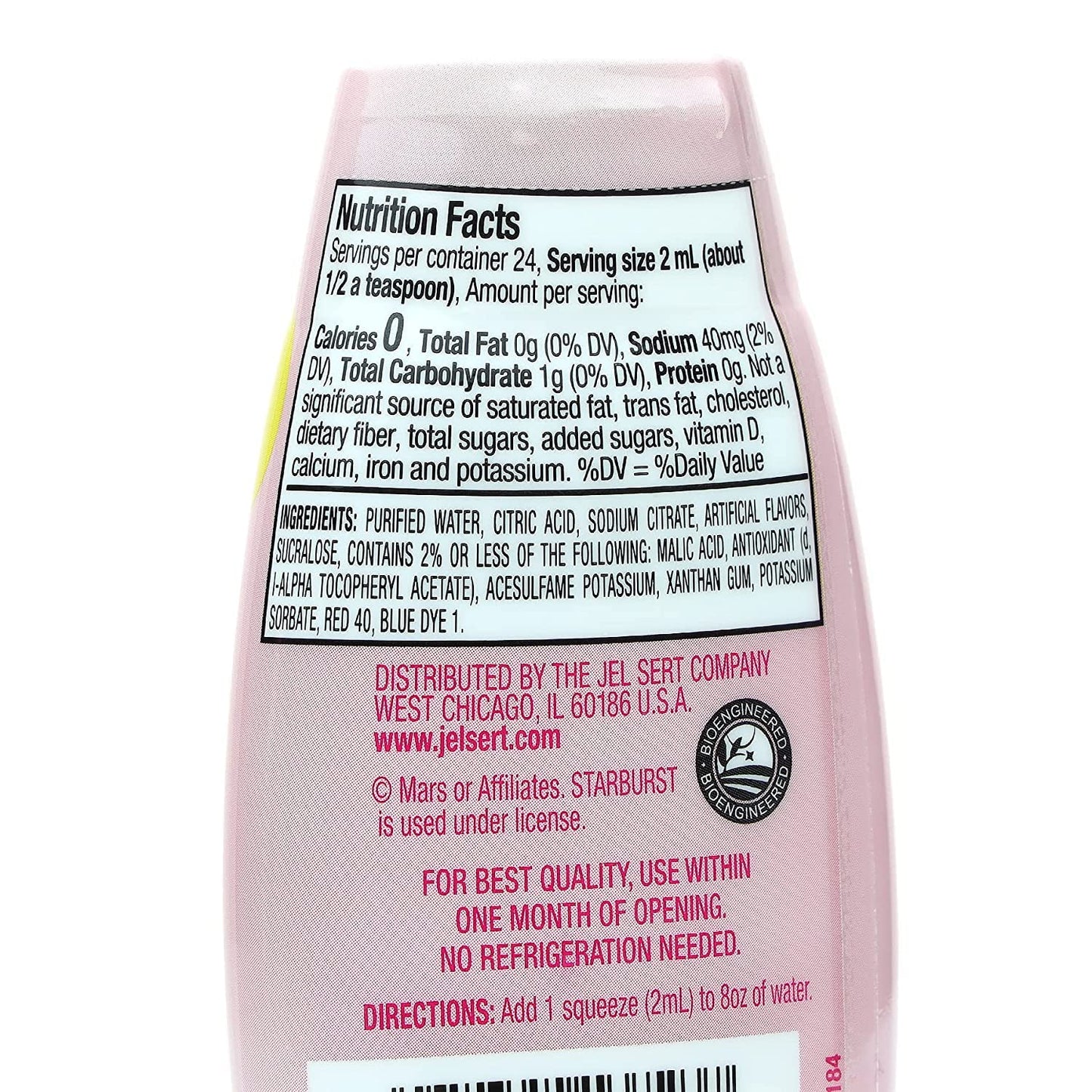 Starburst Liquid Water Enhancer Variety Pack Of 3 | 1 Bottle Each Flavor - Strawberry, Orange And Cherry | Zero Sugar Zero Calor