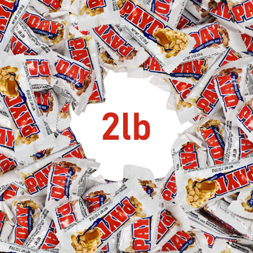 Peanut Caramel Candy Bars Snack Size 2Lb Bulk for Home Snacking, Movie, or Office Break Hours - Delicious Individually Wrapped P