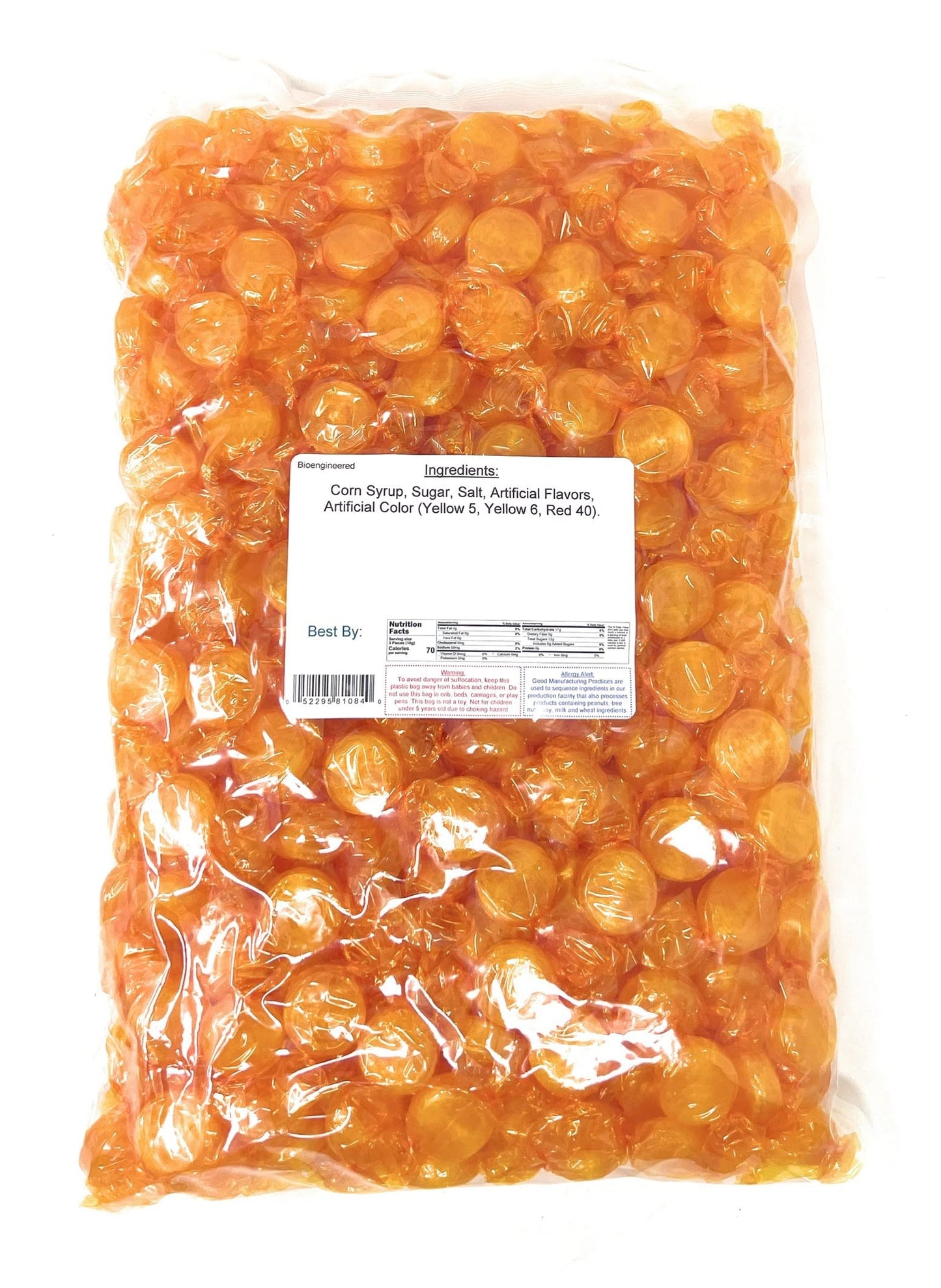 Yankeetraders Butterscotch Buttons Wrapped Candy, 4 Pound