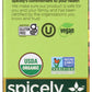Spicely Organic Seasoning Greek 0.20 Ounce Ecobox Certified Gluten Free