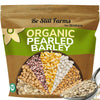 Be Still Farms Organic Pearl Barley Grain (4.8lb) - Pearled Barley Seeds for Soup Pot in Bulk - Not Hulled | Similar to Hulless 