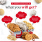DAVIDS COOKIES Holiday Cookie Gift Basket - Assorted Gourmet Cookies, 3 Pounds