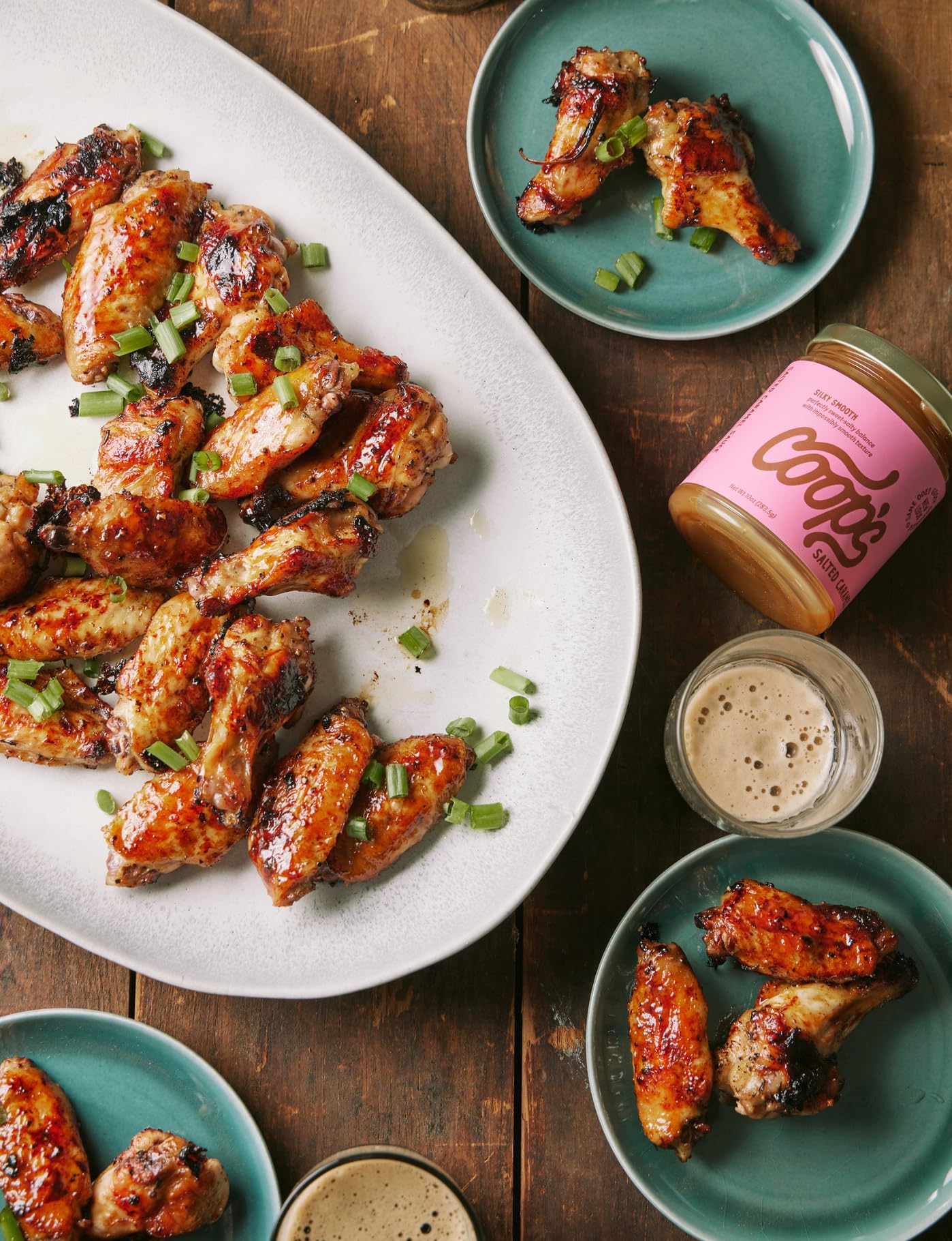 Coops Salted Caramel Sauce, Gluten Free, Non-GMO, Handcrafted, 10 Ounce Each, 2-Pack, Glass