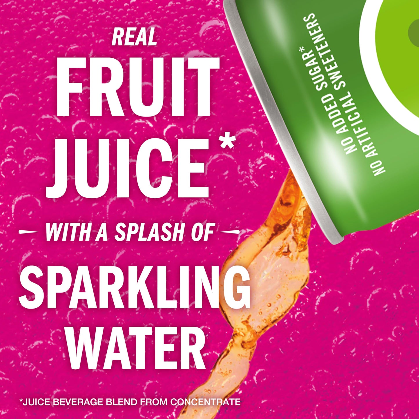 IZZE Sparkling Juice Beverage Blend, Apple, No Sugar Added, 8.4 FL OZ, 6 Cans