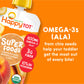 Happy Tot Superfoods Stage 4 Organic Toddler Food Banana Peach Mango Stage, Toddler Snack Pouch, Fruit And Veggie Puree, With Om
