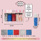 Confect EdibleJuly 4th Sprinkles | Patriotic Mix Red, White & Blue Sprinkles For Celebrations | Sprinkle For Cake & Cupcake Deco